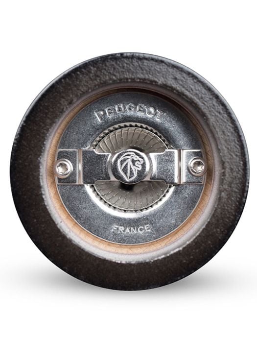 Peugeot Fidji, Suolamylly, Musta, Ruostumaton teräs, Puu, Ruostumaton teräs, 120 mm