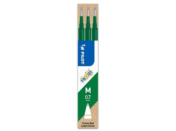 Pilot Frixion Clicker 0,7 repfil grön (3 st.) Pilot Frixion Clicker 0,7 repfil grön (3 st.)