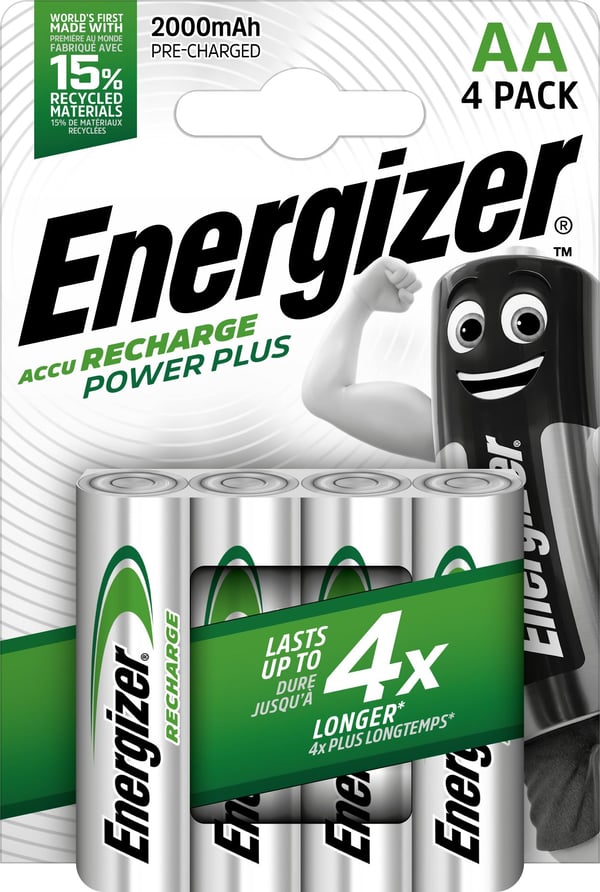 Energizer Recharge Power Plus - Batteri 4 x AA-type - NiMH - (ladbare) - 2000 mAh
