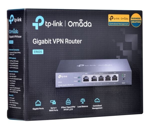TP-Link SafeStream TL-R605 - Ruter - 4-ports switch - 1GbE