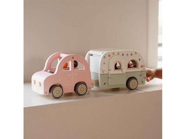 Little Dutch LD8022, Toy Car with Caravan, 1,5 vuosi/vuosia