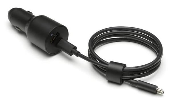 DJI CCX260-65 - Bilstrømadapter - 65 watt - 5 A - PD - 2 utgangskontakter (USB-C, USB) - på kabel: USB-C