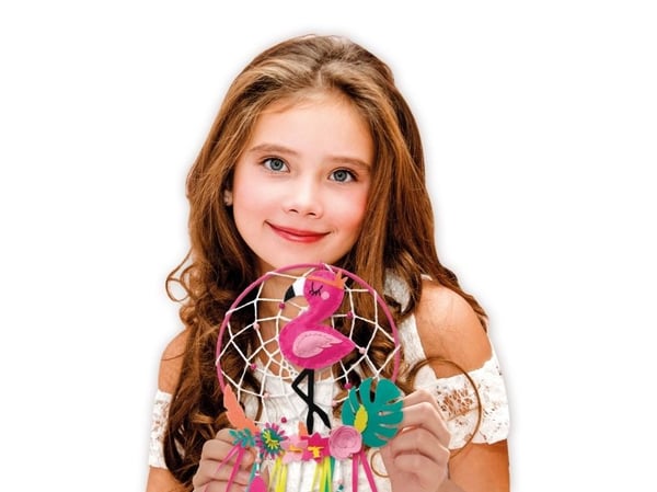 Lena Dreamcatcher Flamingo, Lasten askartelusetti, 6 vuosi/vuosia, Monivärinen