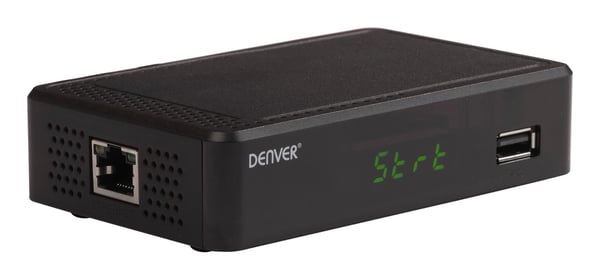 Denver DTB-148, Ethernet (RJ-45), Terrestrial (marksänd), Full HD, DVB-T2, 720p, 1080p, H.265, MPEG1, MPEG2, MPEG4, HE-AAC