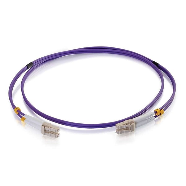 C2G 2m LC/LC OM4 LSZH Fibre Patch - Purple - Koblingskabel - LC multimodus (hann) til LC multimodus (hann) - 2 m - 2 m - fiberoptisk - dupleks - 50...