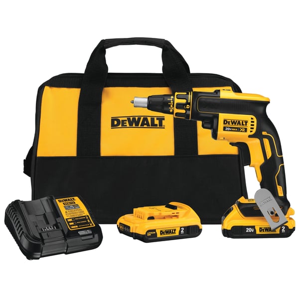 DeWALT DCF620D2-QW, Eldriven skruvdragare, Pistolhandtag, 1/4", Svart, Gul, 4400 RPM, 30 nm