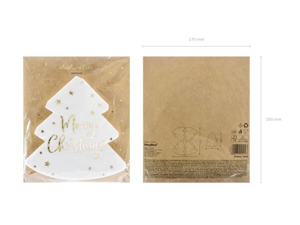 PartyDeco SPK8, Kulta, Valkoinen, Paperi, Kuvio, 305 mm, 325 mm, 16 cm