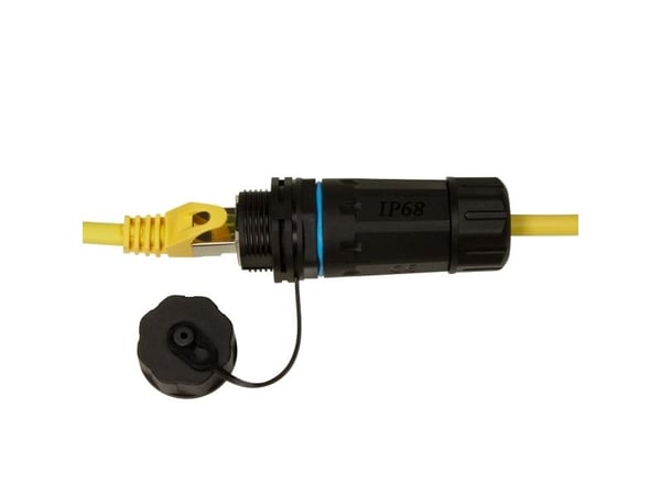 LogiLink NP0084, RJ-45, Sort, Hunkjønn/Hunkjønn, Rett, Cat6a, S/UTP (STP)