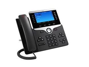 Cisco IP Phone 8851 - VoIP-telefon - SIP, RTCP, RTP, SRTP, SDP - 5 linjer - koksgrå