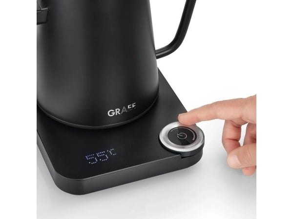 Graef GK502, 0,9 l, 1200 W, Sort, Rustfritt stål, Justerbar termostat, Overopphetingsbeskyttelse