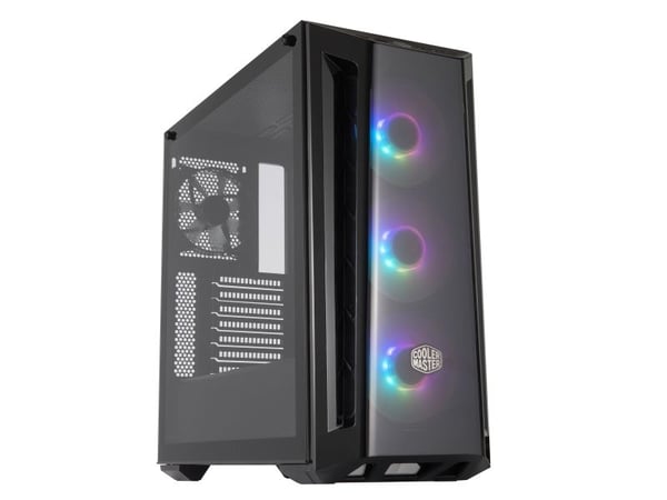 Cooler Master MasterBox MB520 ARGB - Tower - utvidet ATX (E-ATX) - sidepanel med vindu (herdet glass) - ingen strømforsyning (ATX) - svart - USB/lyd