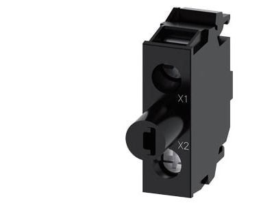 Siemens 3SU14012BB601AA0, Belysning till elskåp, Skruv, Svart, LED, IP40 IP20 EAC UL, cUL, AC, ?DC