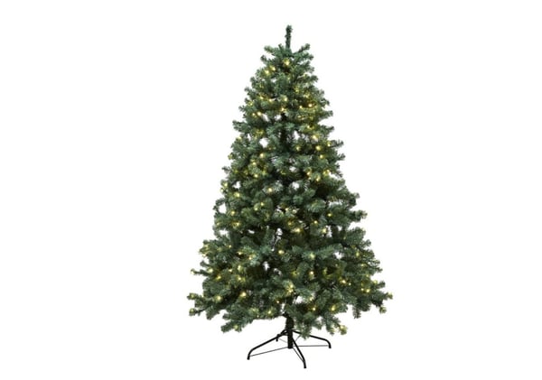 Juletræ kunstig PVC "ASKE", Klasse B+, 210x138 cm m/LED NORDIC WINTER (780-137)