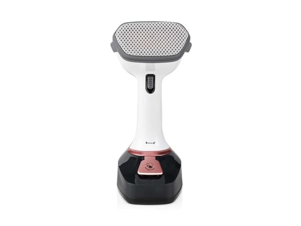 Nedis HHGS300, Kannettava vaatehöyrystin, 0,32 L, musta, Vaaleanpunainen, 25 g/min, 1,9 m, 1400 W