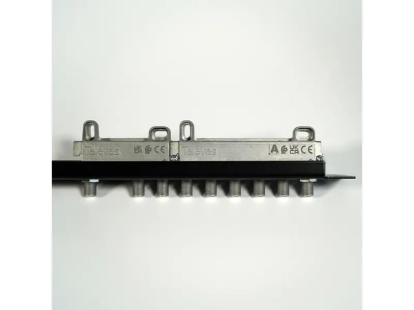 Televes 519502, Kaapelin jakaja, 5 - 2400 MHz, Ruostumaton teräs, Naaras, F, 74 mm