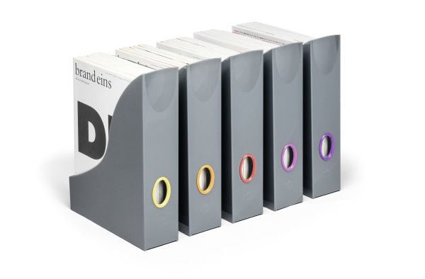 Tidsskriftholder Durable Varicolor® A4 grå - (5 stk.)