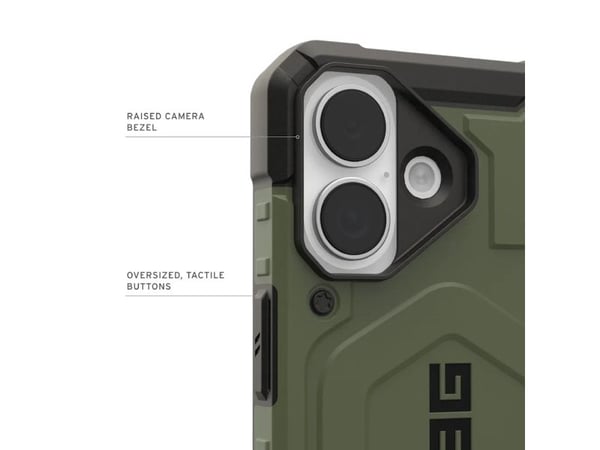 UAG Pathfinder MagSafe - MagSafe-yhteensopiva kotelo iPhone 17:lle (oliivi)