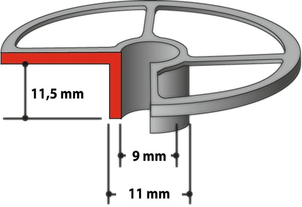 Makita 193331-5, 11 mm, 9 mm, 11,5 mm