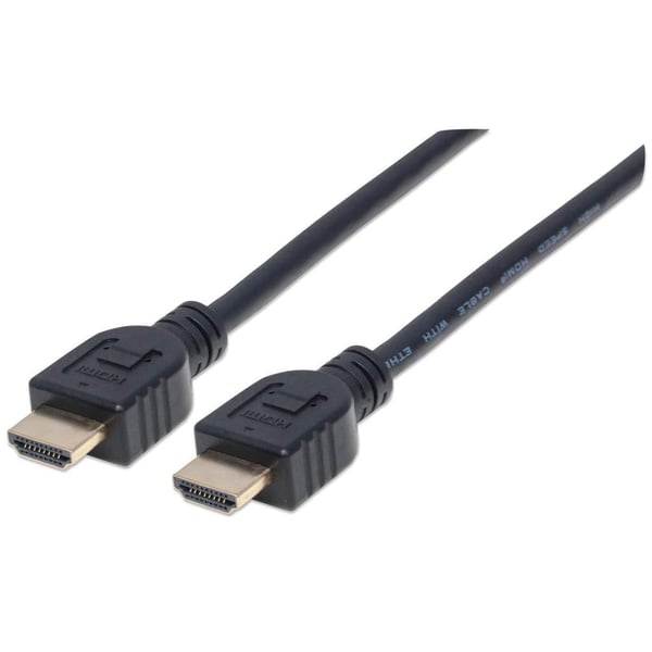 Manhattan 353922, 1 m, HDMI Type A (Standard), HDMI Type A (Standard), 3D, 18 Gbit/sek., Svart