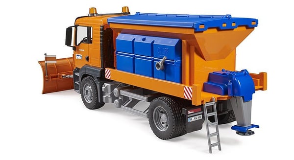 Bruder 03785 MAN TGS talvikunnossapidon leikkikuorma-auto lumiauralla