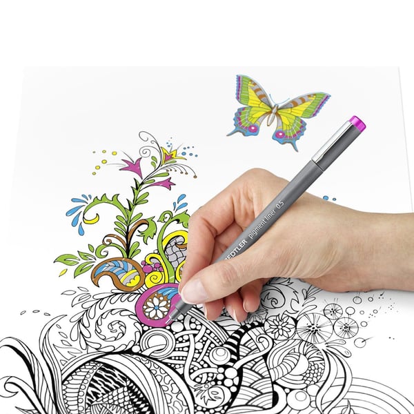 STAEDTLER pigment liner 308 - Fineliner - blå - fargeblekk - 0.5 mm