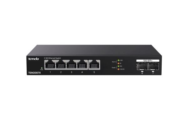 Tenda TEM2007X, 2,5G Ethernet (100/1000/2500), stasjonær