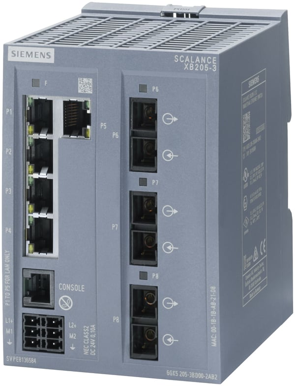 Siemens 6GK5205-3BD00-2TB2, hanterad