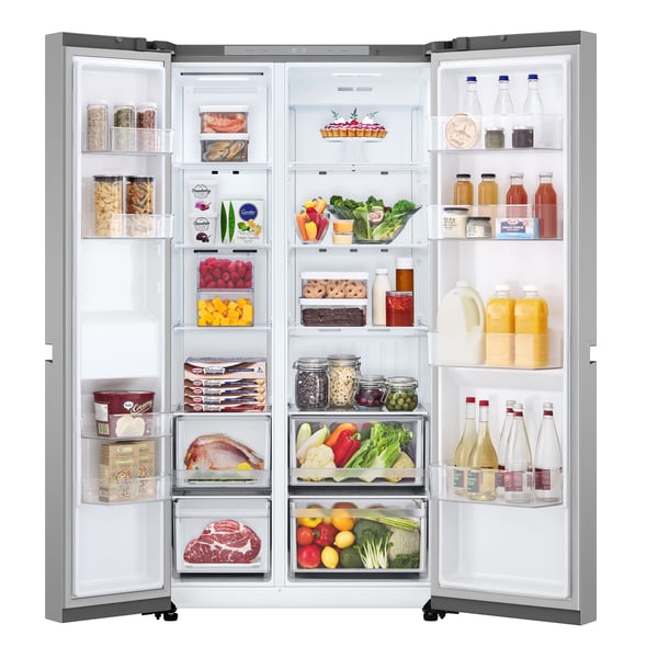 LG GSBC40PYPE side-by-side-jääkaappi 664 l, energialuokka E, Prime Silver