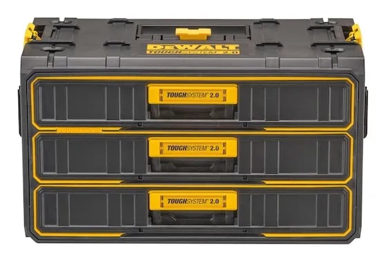 DeWALT TOUGHSYSTEM 2.0 - Verktygslåda - 3 lådor - ABS-plast