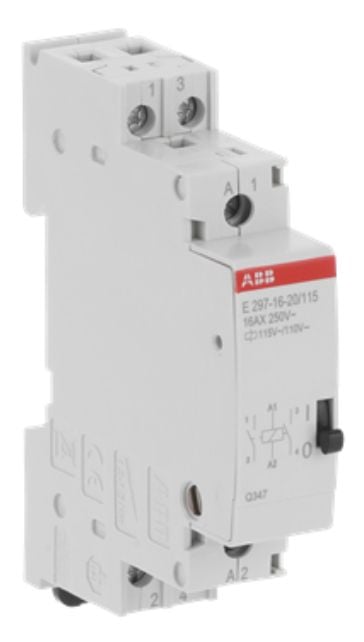 Asennusreleen kela 24 VAC/24VDC, 16 A, 1 NC + 1 NO E297-16-11/24 (2TAZ311000R2043)