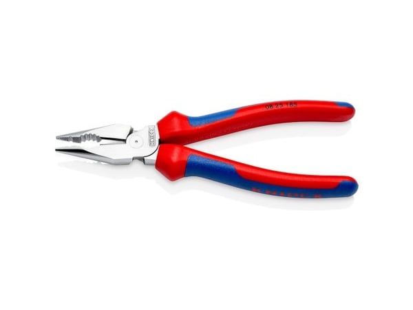 Knipex 08 25 185, Nåltänger, 1,3 cm, Blå, Röd, 22 mm, 185 mm, 55 mm