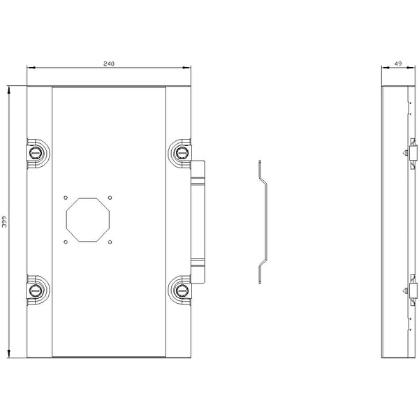 Siemens 8GK64304KK13 Einbausatz 1 St., 400 mm, 310 mm, 410 mm, 110 mm, 2,21 kg