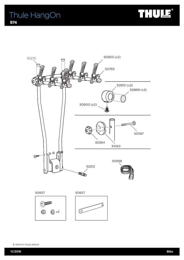 Thule HangOn 974 sykkelstativ