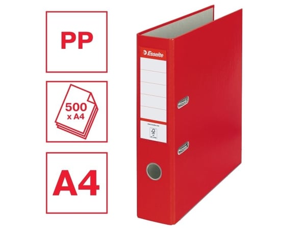 Esselte Economy vipukansio A4 75mm punainen (10K008B)