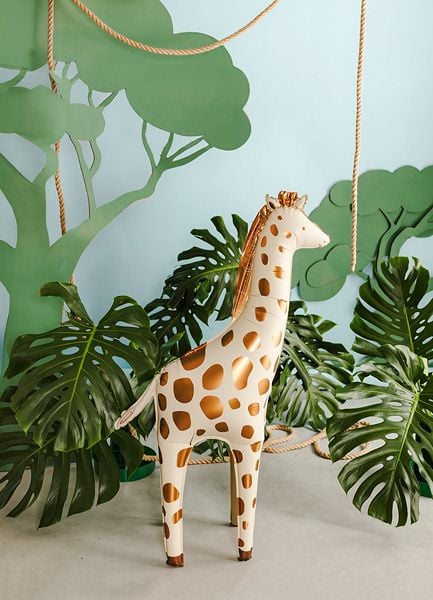 PartyDeco FB391, Lekeballong, Folie, Beige, Brun, Dyr, Gutt/Jente, 750 mm