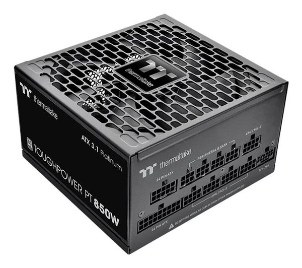 Thermaltake Virtalähde Toughpower PT ATX3.1/GEN5 80+P vähittäismyynti - PC/Palvelin virtalähde (PS-TPP-0850FNFAPE-1)