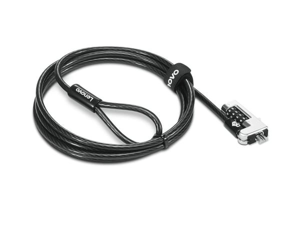 Kensington NanoSaver Combination - Lås för säkerhetskabel - svart - för ThinkCentre M75t Gen 2; ThinkPad L13 Yoga Gen 3; T14s Gen 3; X13 Gen 3