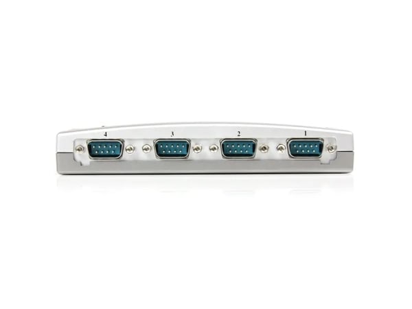 Startech USB till RS232 seriell DB9-adapterhubb med 4 portar - Seriell adapter - USB - RS-232 x 4
