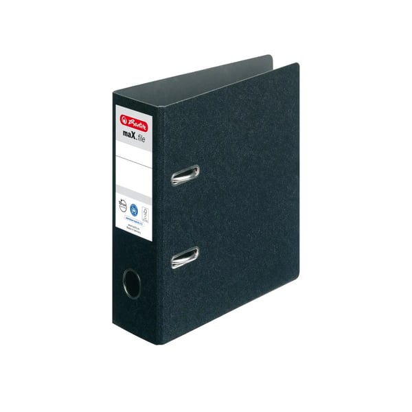 herlitz mappe ryggbredde 7,5 cm DIN A5 portrett papp svart