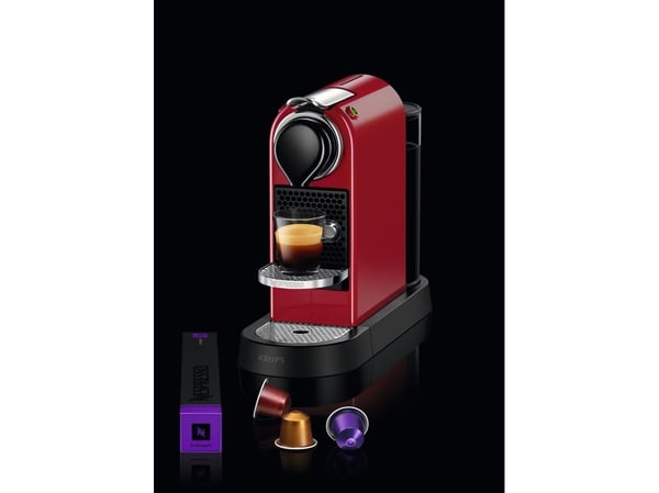 Krups Nespresso XN7415, Kahvikapselikone, 1 L, Kahvikapseli, 1260 W, Punainen