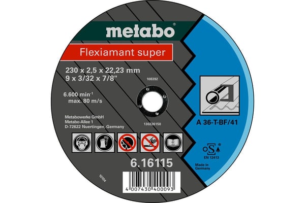 Metabo Flexiamant Super TF 42 - Skjæreplate - for metall, stål - 125 mm