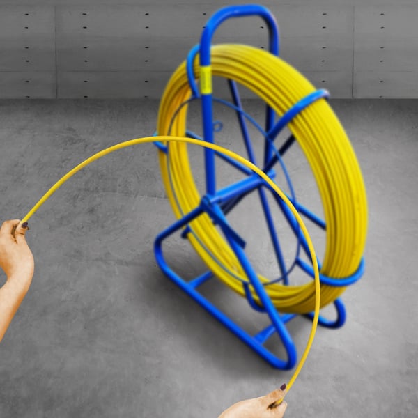 Extralink Pilot 4.5mm 25m | Cable pulling rod | glass fibre FRP, d. 4.5mm, l. 25m, yellow