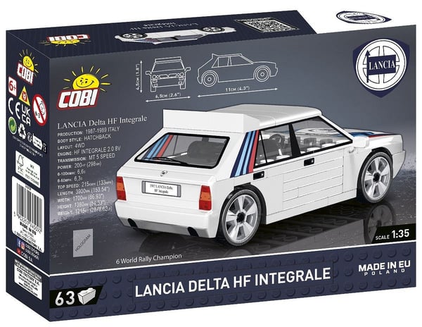 COBI Lancia Delta HF Integrale, Byggeklosser, 6 år, 63 stykker