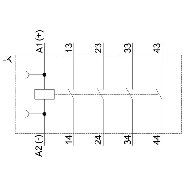 Siemens Siemens Siemens Indus.Sector Apukosketin 4 x rajakytkin 10 A 1 kpl 1 kpl