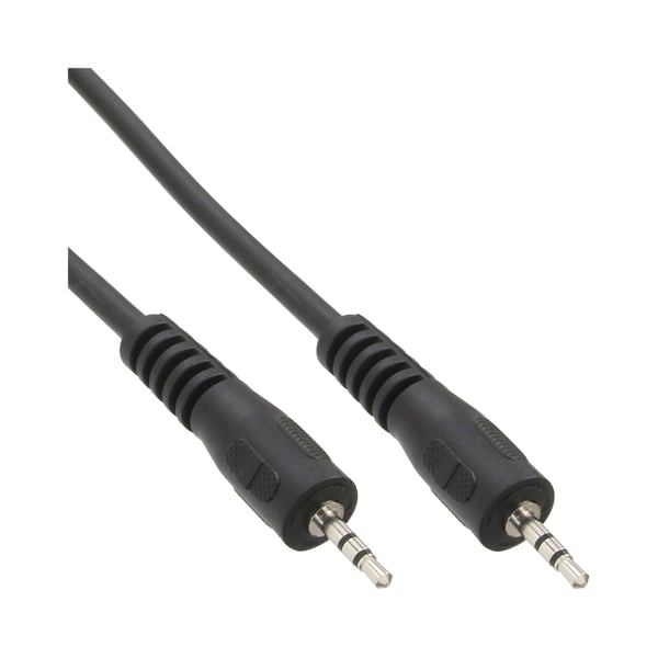 InLine 99936H, 2.5mm, Hankjønn, 2.5mm, Hankjønn, 1 m, Svart