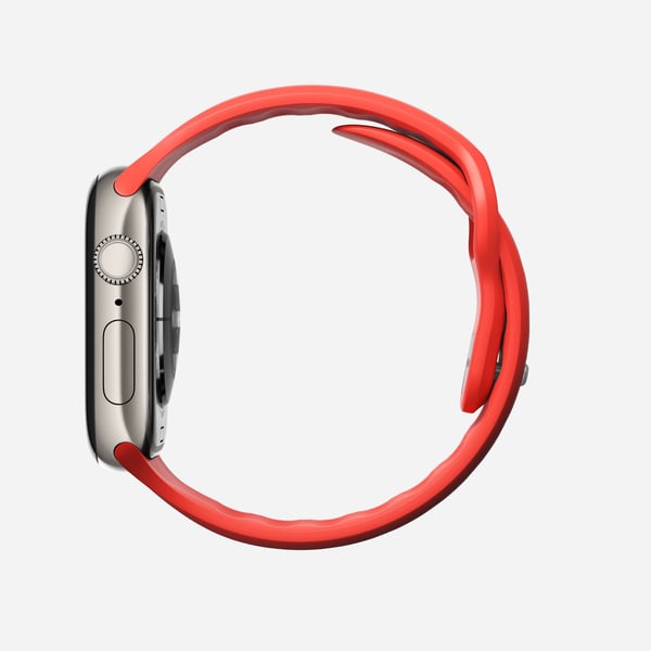 Nomad Tempo Band, Band, Smartklokke, Rød, Apple, 41mm / 42mm, Gummi