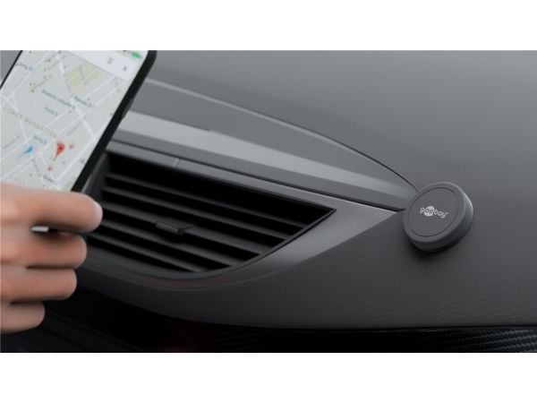 Goobay 62089, Mobiltelefon / smartphone, Passiv hållare, Bil/inomhus, Svart