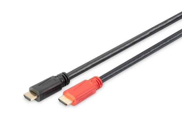 ASSMANN HDMI High Speed - HDMI-kabel - HDMI hann til HDMI hann - 15 m - dobbeltisolert - svart