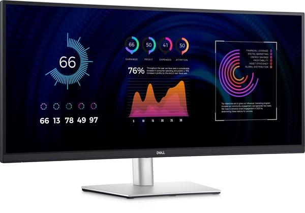 Dell P3424WE kaareva näyttö 34" WQHD 3440 x 1440 60 Hz IPS