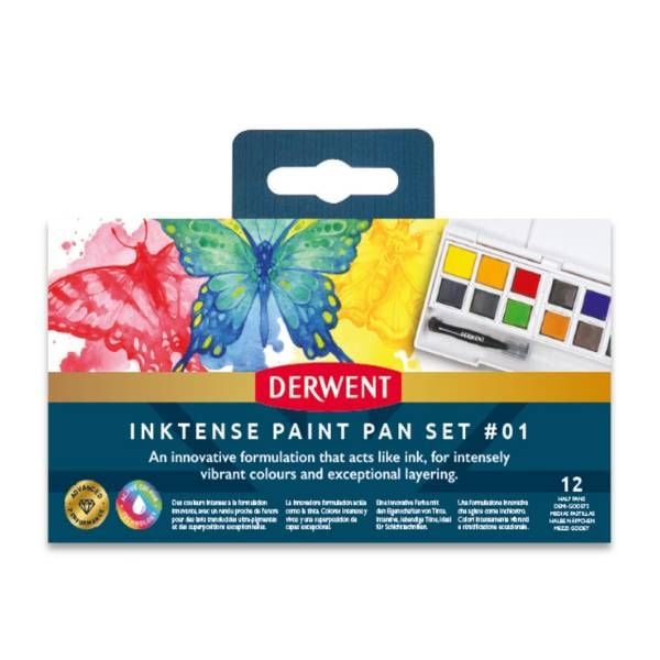 Derwent Inktense Paint Pan Travel set